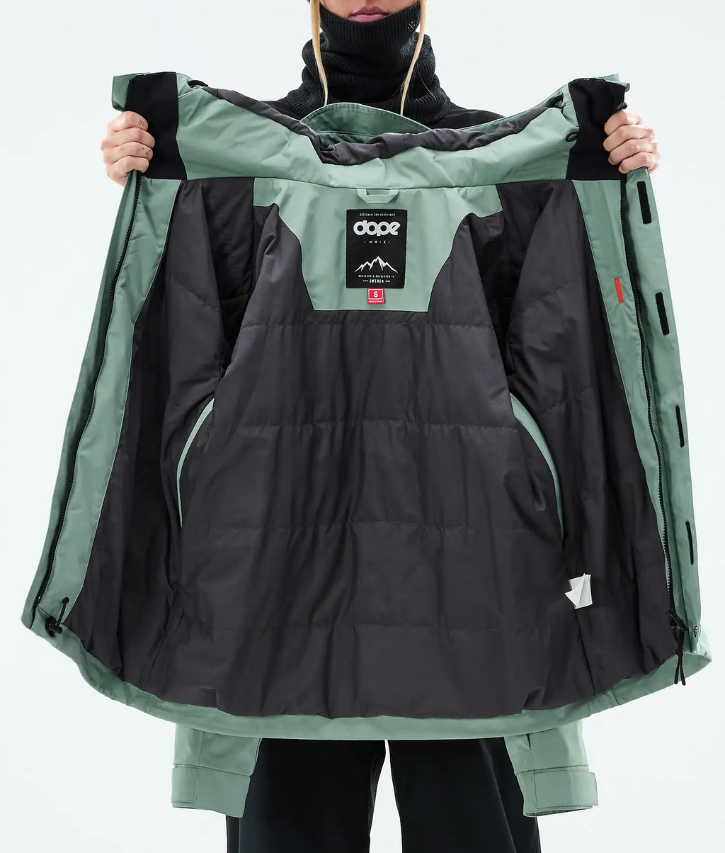 Blizzard W Full Zip Snowboard Jacket Women Faded Green novo