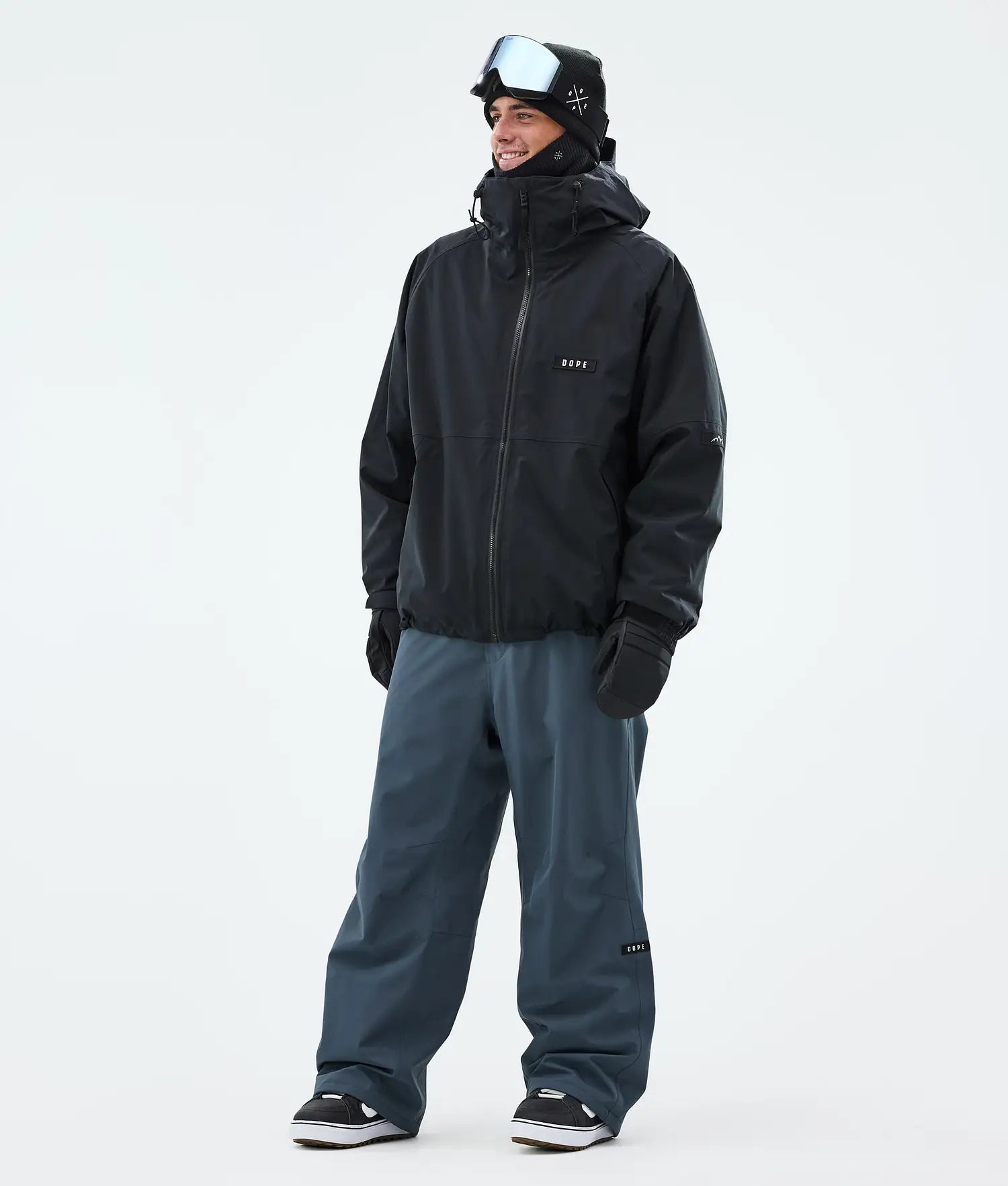 Big Snowboard Pants Men Metal Blue