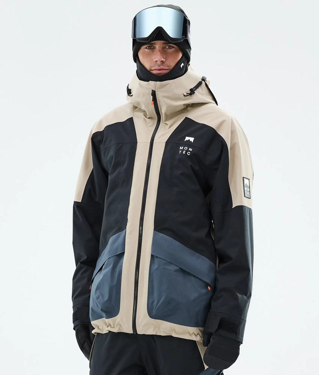 Veste de ski Morpheus pour homme - Sable/Noir/Bleu métal