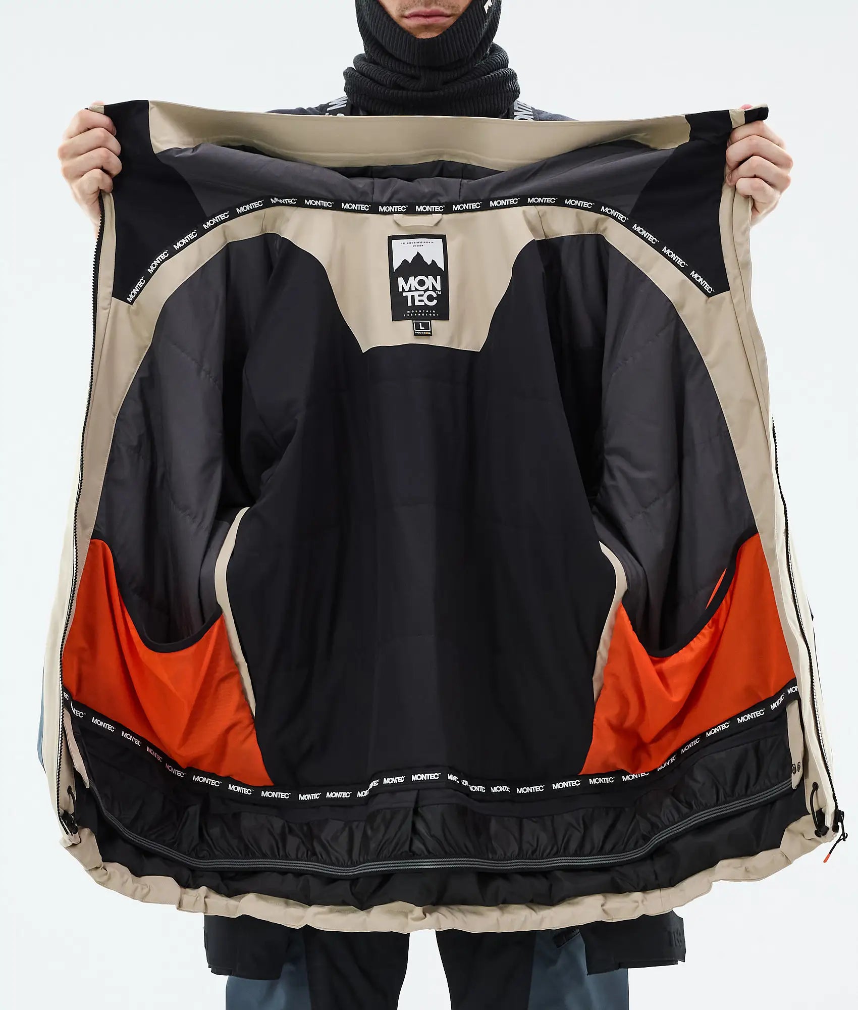 Veste de ski Morpheus pour homme - Sable/Noir/Bleu métal