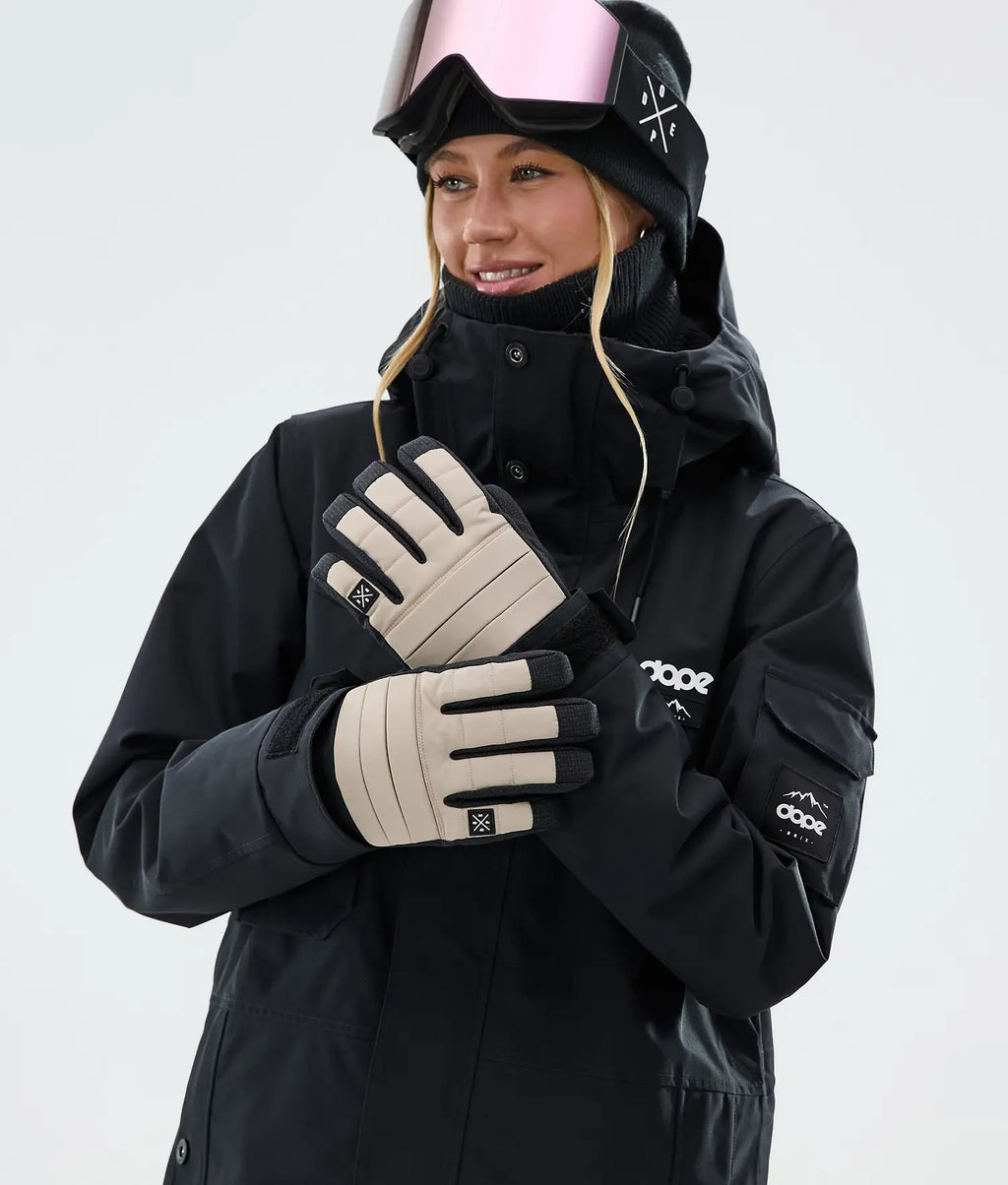 Ace Ski Gloves Sand