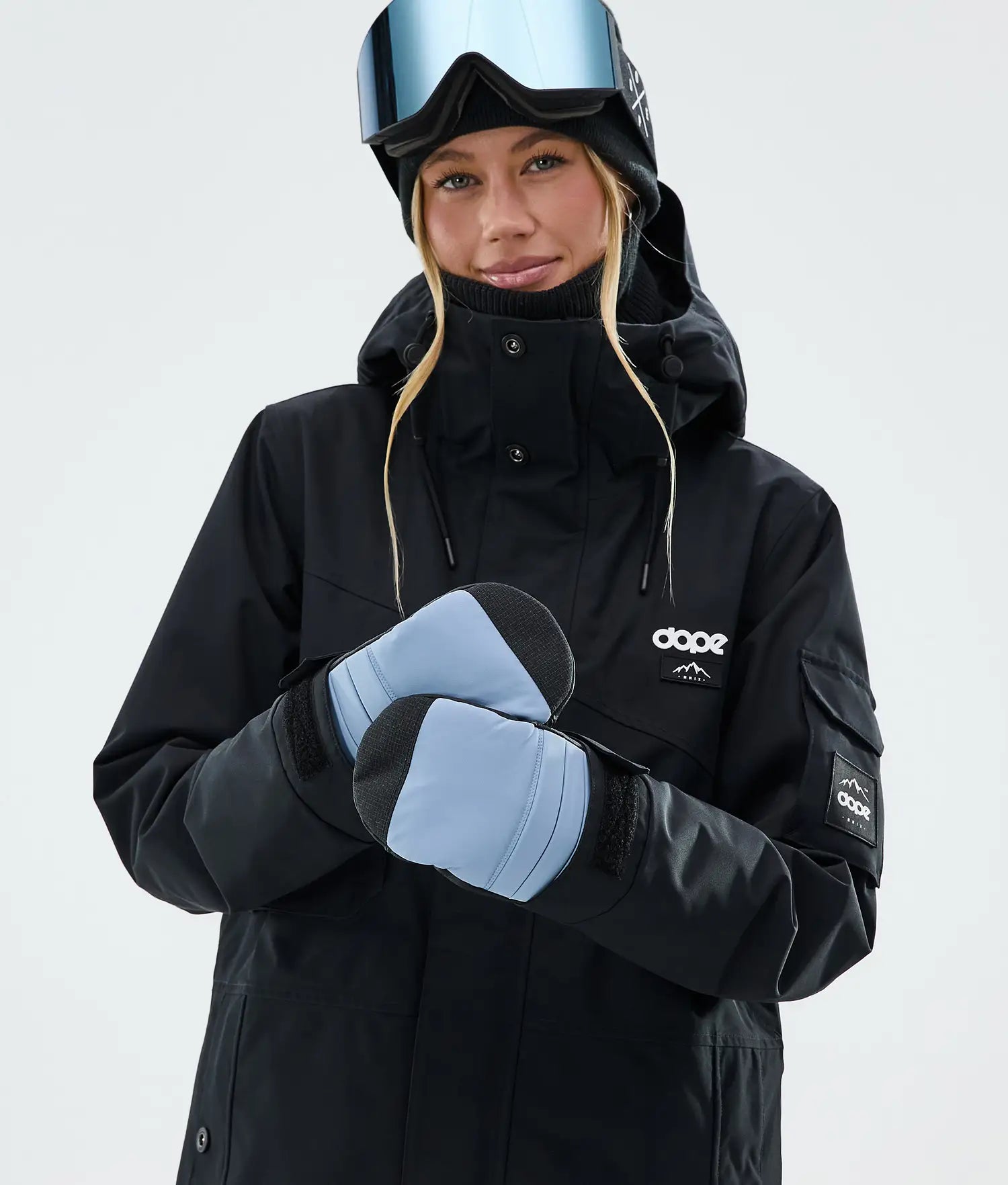 Ace Mittens Light Blue