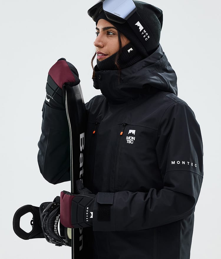 Moufles de neige bordeaux