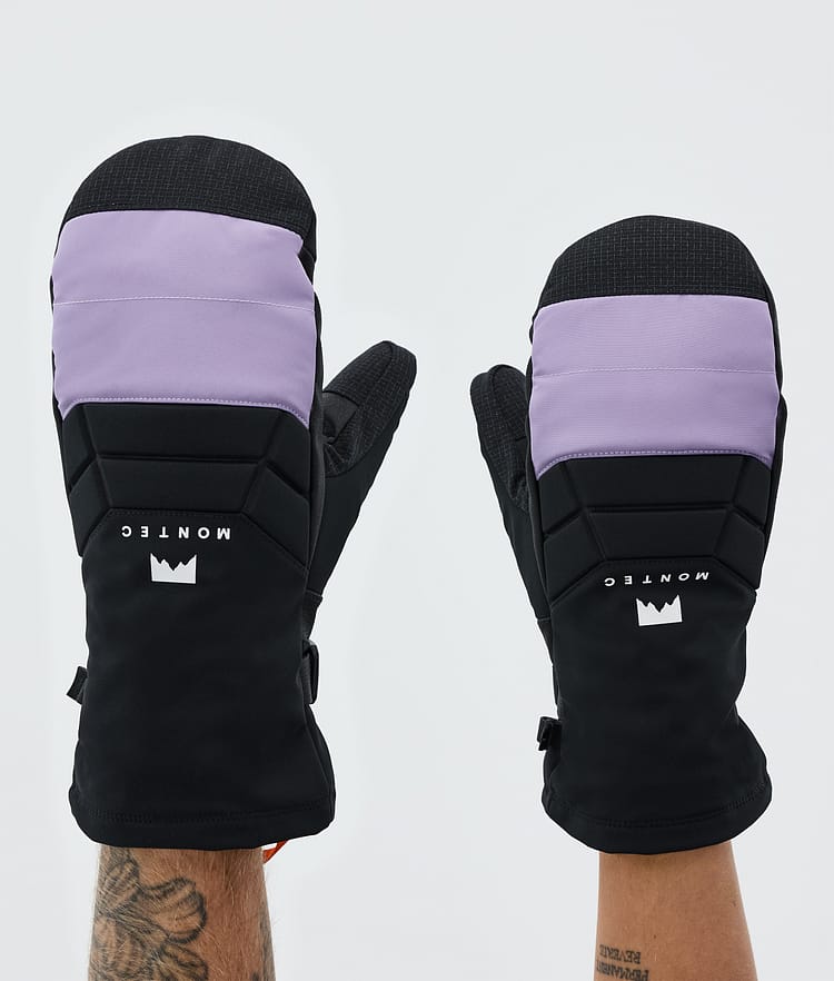 Moufles de neige violet délavé