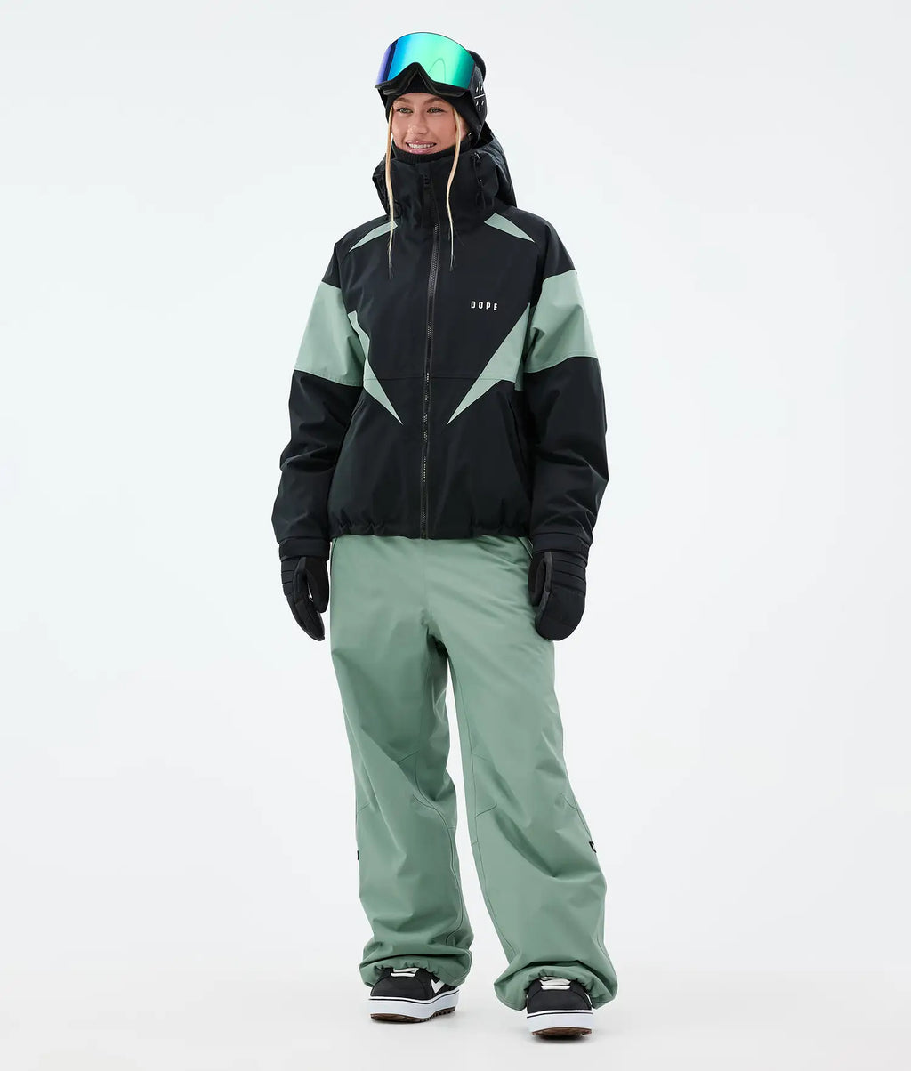 Big W Snowboard Pants Women Faded Green novo
